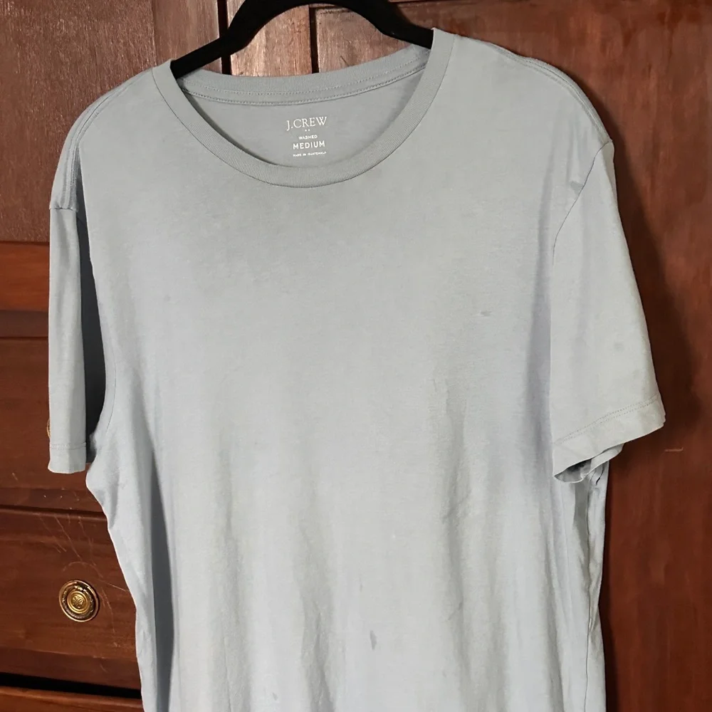 J.Crew Blue Pocket Tee Soft Washed Cotton Coastal Prep Basic Men’s Medium
